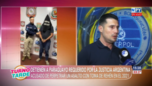 Interpol captura a paraguayo acusado de un violento asalto con toma de rehén en Argentina