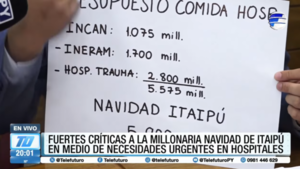Fuertes críticas a la millonaria Navidad de Itaipú