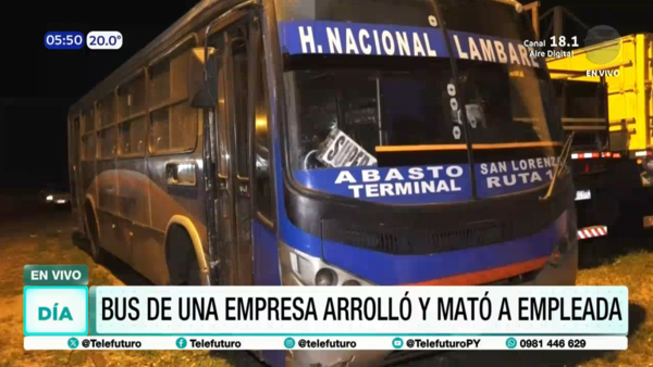 Tragedia en Itá: Funcionaria muere arrollada por ómnibus de empresa donde trabajaba