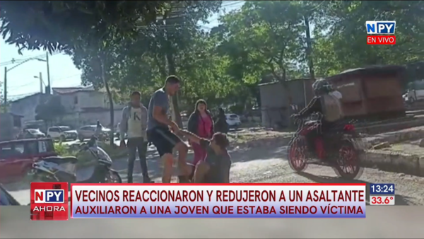 Vecinos frustran intento de robo agravado en pleno centro de Asunción