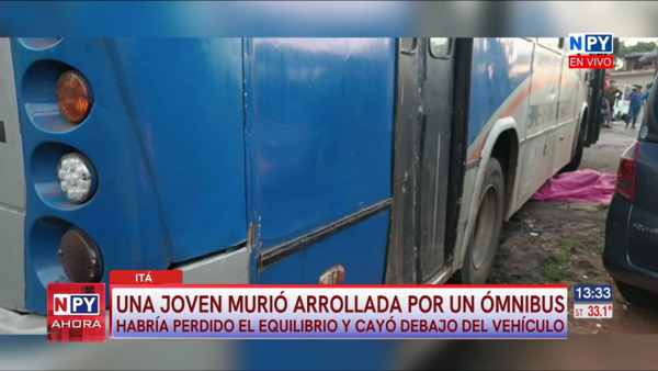 Tragedia en Itá: Joven pierde la vida al ser arrollada al bajar de un ómnibus