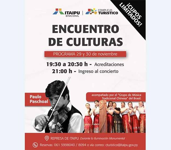 Evento musical “Serenata al Yguazú” amenizará la Iluminación Monumental de Itaipú | DIARIO PRIMERA PLANA
