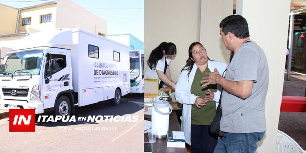 MÓVIL DE SALUD ATENDIÓ EN EL CONCURRIDO CIRCUITO COMERCIAL DE ENCARNACIÓN