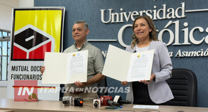 UC ITAPÚA Y MUTUAL DE DOCENTES Y FUNCIONARIOS FIRMAN ACUERDO DE COOPERACIÓN