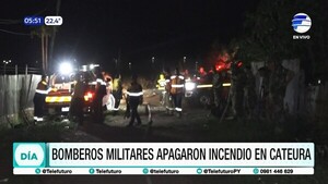 Incendio en zona de Cateura