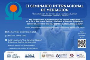 25 años del Servicio de Mediación Judicial: II Seminario Internacional