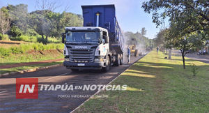 AVANZAN LOS TRABAJOS DE REGULARIZACIÓN ASFÁLTICA EN LA AV. OSVALDO TISCHLER