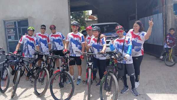 Pedalearán en total 1.400 km hasta Caacupé