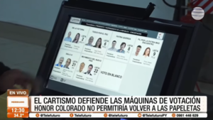 Cartismo defiende uso de máquinas de votación