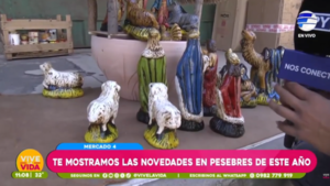 Vane Nicole en el Mercado 4 con todas las novedades de pesebres para este año