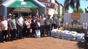 EBY entrega de corrector de suelo y semillas de autoconsumo en Cambyretá