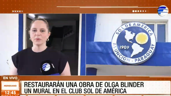 Redescubren y restauran mural histórico en el Club Sol de América