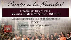 CORUCI OFRECERÁ CONCIERTO NAVIDEÑO EN LA CATEDRAL DE ENCARNACIÓN