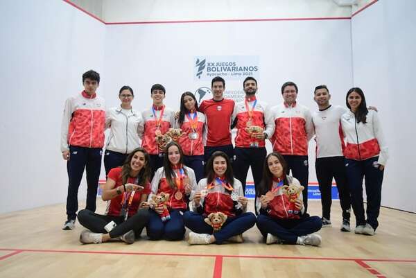 Juegos Bolivarianos: El Squash suma cinco medallas para nuestro país - Polideportivo - ABC Color