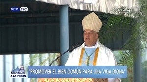 Primer día del Novenario en honor a la Virgen de Caacupé