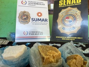 Incautan dosis de drogas y detienen a dos presuntos microtraficantes en Cordillera