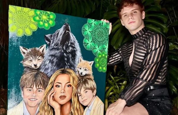 De un DVD a una pintura única: así nació el homenaje paraguayo que Shakira podría ver en Asunción