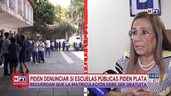 MEC ratifica que inscripción en las escuelas públicas no tiene costo