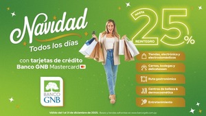 GNB lanza campaña “Navidad Todos los Días” con beneficios para sus clientes
