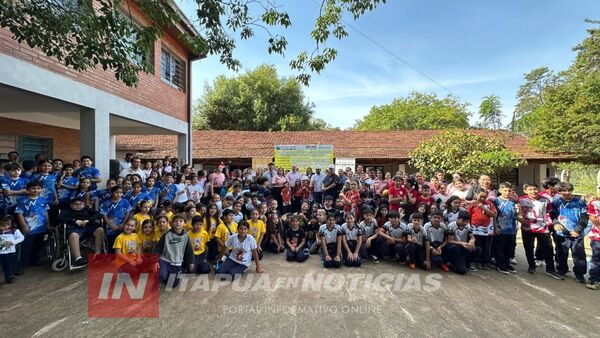 MUNICIPALIDAD DE CAMBYRETÁ INICIA OBRAS EN LA ESCUELA SAN JUAN BAUTISTA