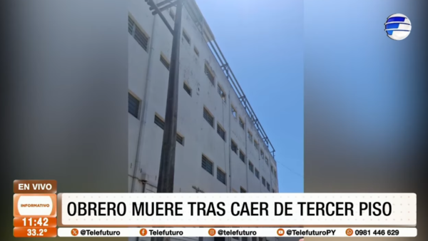 Obrero murió tras caer del tercer piso de un edificio