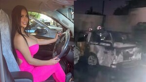 Flor Maldonado dijo que exmodelo le quemó la camioneta
