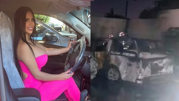 Flor Maldonado dijo que exmodelo le quemó la camioneta