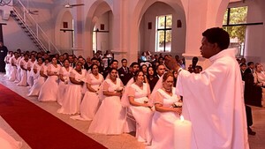 Tras 40 años de vivir juntos, dieron el sí quiero en Loma Pytã