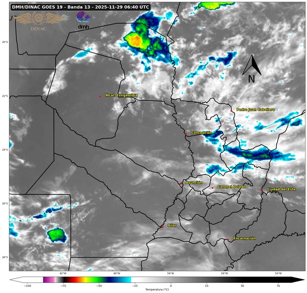 Alerta por tormentas en el norte del Chaco