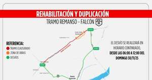 Diario HOY | Prevén desvíos de circulación en Remanso mañana