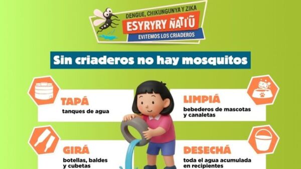 AUMENTAN LEVEMENTE LAS NOTIFICACIONES DE DENGUE EN 14 REGIONES DEL PAÍS