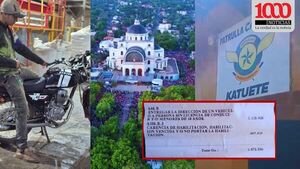 Se suspende el viaje a Caacupé: promesero termina con multa y su moto al corralón