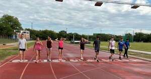 La Nación / Representantes del atletismo se preparan