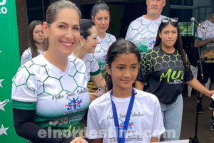 Primera Dama y concejal Carolina Yunis gran animadora de la actividad deportiva en homenaje a Pedro Juan Caballero  - El Nordestino