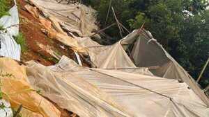 Video: Temporal con fuertes vientos y granizada afectó Encarnación y parte de Itapúa