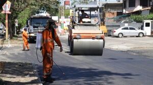 Inicia colocación de asfaltado definitivo en Avda Mariscal López, zona del viaducto