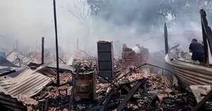 La Nación / Incendio afectó casas de Sajonia