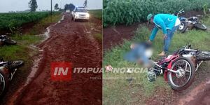 MOTOCICLISTA DE 52 AÑOS FALLECIÓ TRAS CHOQUE FRONTAL EN CAPITÁN MEZA 