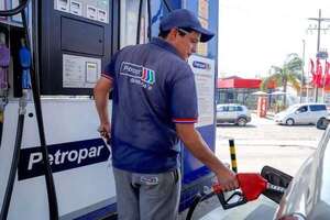 Petropar reduce G. 300 los precios del combustible
