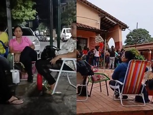 Vergonzosa odisea en Ñemby: padres pasan la noche en la vereda para inscribir a sus hijos