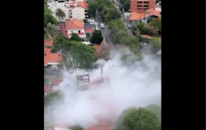 Principio de incendio en edificio sobre la Avda. Boggiani