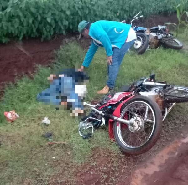 Hombre de 52 años falleció tras colisión frontal de motocicletas en Capitán Meza - Policiales - ABC Color