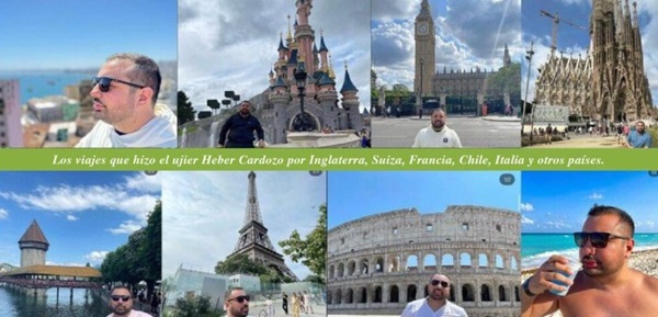 Ujier exhibió viajes de lujo sin bienes declarados