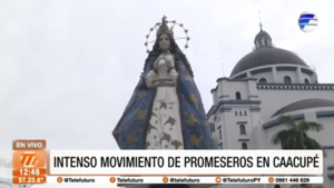 Intenso movimiento de promeseros en Caacupé