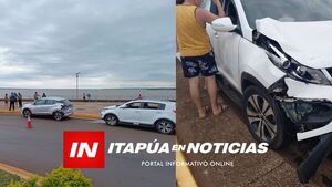 TRIPLE COLISIÓN EN ROTONDA DE LA AVENIDA REPÚBLICA DEL PARAGUAY