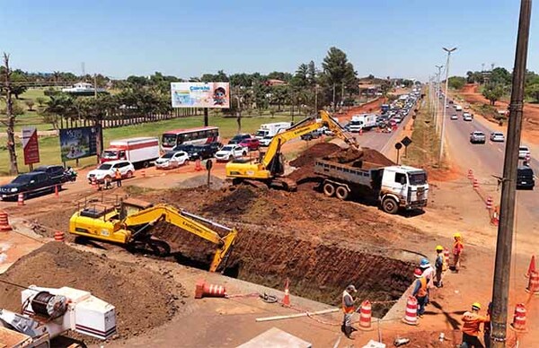 Culminó instalación de alcantarillas en el km 10 de la Ruta PY02 para construcción del viaducto financiado por Itaipú | DIARIO PRIMERA PLANA