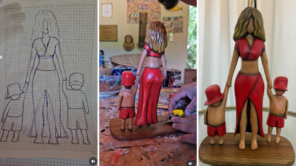 Shakira compartió una foto de la artesanía paraguaya que le regalaron