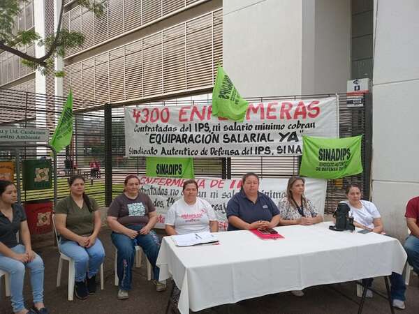Presupuesto General de la Nación: enfermeras del IPS denuncian “falta de definición” y anuncian huelga - Nacionales - ABC Color