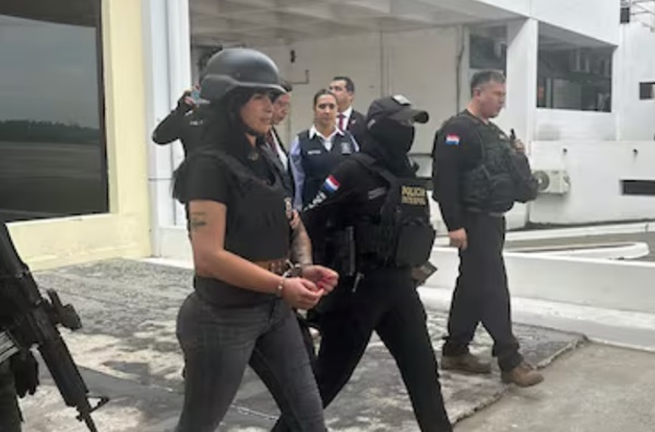 Trasladan de urgencia al Hospital Militar a Gianina García Troche, pareja de Marset