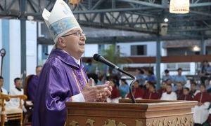 “Nuestra madre tierra está sufriendo dolores de parto”, llamado del obispo de Caazapá en el 5to día del novenario - OviedoPress